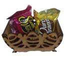 Kit 12 Cesta de Pascoa para ovos de 50g bombom, kinder, presente, embalagem, lenbrancinha, decoração Kit 12 Cesta de Pascoa para ovos de 50g bombom, kinder, presente, embalagem, lenbrancinha, decoração