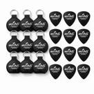 Kit 12 Chaveiro Porta Palhetas Groove Preto material sintético 3 Palhetas Guitarra Violão Baixo
