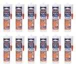 KIT 12 COLA CASCOLA MONTA E FIXA PL600 INTERNO EXTERNO 375g FORTE