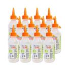 Kit 12 Cola de silicone líquida 100ml Leoarte, uso artístico e profissional