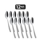 Kit 12 colher de mesa inox acabamento brilho Kit 12 colher de mesa inox acabamento brilho