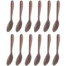 Kit 12 Colheres para Servir Cozinha Arroz Molho Nylon Amendoa Restaurantes Buffets