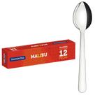 Kit 12 Colheres para Sobremesa Tramontina Malibu em Aço Inox 23736000X12 Kit 12 Colheres para Sobremesa Tramontina Malibu em Aço Inox 23736000X12