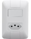 Kit 12 Conj 4x2 1 Interruptor Tomada 2P+T 10A 250V Tramontina