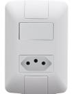 Kit 12 Conj 4x2 1 Interruptor Tomada 2P+T 10A 250V