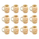 Kit 12 Copinhos de Bambu com Alca Kit12CopinhoBambu4cm_CDP para Bebidas Uso Domestico Colher de Pau