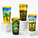 Kit 12 Copos Copa Mundo Jogo Brasil Futebol Long Drink 350Ml Kit 12 Copos Copa Mundo Jogo Brasil Futebol Long Drink 350Ml