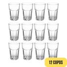 Kit 12 Copos de Vidro 350ml Perfeitos para Vitamina e Bebidas Refrescantes