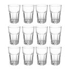 Kit 12 Copos de Vidro resistente 350ml Transparente Vitamina
