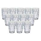Kit 12 Copos Diamante Resistente De Vidro 370 ML Transparentes
