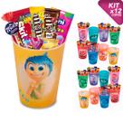 Kit 12 Copos Plástico Divertidamente Festa Infantil Decoração Lembrancinha Aniversário