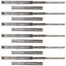 Kit 12 Corrediça Telescópica 30cm Em Aço Galvanizado Gavetas