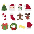 Kit 12 cortadores Natal Árvore Neve Alce Gingerbread 3cm