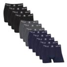 Kit 12 Cueca Boxer Masculino Polo Wear Microfibra Confortavel