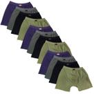 Kit 12 cuecas adulto boxer 100 % poliamida click 223 m ao xxg