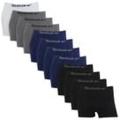 Kit 12 Cuecas Boxer Masculina Sem Costura Microfibra Confortável Reebok