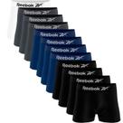Kit 12 Cuecas Boxer Reebok Adulto Microfibra Sem Costura Conforto