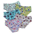 Kit 12 Cuecas Infantil Rebatida Estampada Malha Algodão P Kit 12 Cuecas Infantil Rebatida Estampada Malha Algodão P