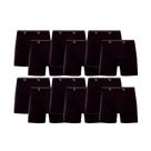Kit 12 Cuecas Pretas Boxer Trifil Sem Costura - Cotton