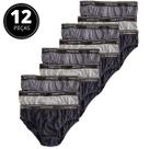Kit 12 Cuecas Slip Adulto Algodão Selene 11900