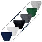 Kit 12 Cuecas Slip Comum E Plus Size Básica 100% Algodão Masculino Adulto Tradicional