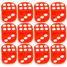 Kit 12 Dados Vermelhos 1mm Zé Pilintra Orixás Umbanda Erês