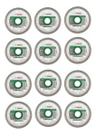 Kit 12 Disco Diamantado 4.3/8 Turbo Pro P/ Porcelanato Bosch