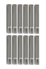 Kit 12 Dispensers Quadrado 50ml Inox