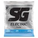 Kit 12 Encordoamento Guitarra 011 SG Nickel Wound Medium 5160