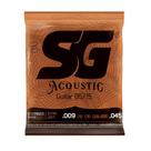 Kit 12 Encordoamento Violão Aço 009 SG 85/15 Extra Light 6684