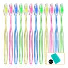 Kit 12 Escovas De Dente Grande Cerdas Duras Capa Proteção