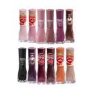 Kit 12 Esmalte Dailus Morango do Amor Cores Escuras Exclusivo Alta Cobertura