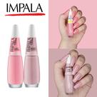 Kit 12 Esmalte Impala Tons Pasteis Rosa e Verde Cremoso Esmaltes Atacado