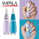 Kit 12 Esmalte Impala Tons Pasteis Rosa e Verde Cremoso Esmaltes Atacado