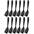 Kit 12 Espátulas Culinárias de Nylon 31,5cm Pretas Crippa Lanchonete Restaurante Kit 12 Espátulas Culinárias de Nylon 31,5cm Pretas Crippa Lanchonete Restaurante