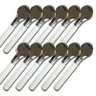 KIT 12 ESPÁTULAS Para Sorvete Italiano, Açaí INOX 28 cm Cabo BRANCO