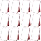 Kit 12 Espelho De Mesa Maquiagem Dobrável Portátil Facial Camarim Cor:Rosa