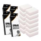 Kit 12 Esponja Mágica Melamina Bucha Limpeza Tira Mancha Limpa Tudo Multiuso Lyor