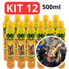 Kit 12 Espuminha de Carnaval Em Spray Espuma Neve Festa 500ml