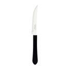 Kit - 12 Facas Para Churrasco Leme Com Lâmina Em Aço Inox 4 Pol Cabo Preto Fpbag - Tramontina