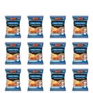 Kit 12 Farofa de Mandioca Temperada Com Carne Seca Original 250g