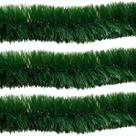 Kit 12 Festão Verde 2m 8cm Natal Decoração Enfeite Arvore Metros Galhos Flexível Grosso Laços