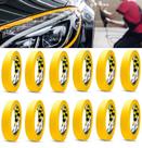 Kit 12 Fitas Crepe Automotiva Adelbras Amarela 18mm x 40m