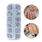Kit 12 Folhas de Ouro Prata Encapsulamento Unhas Nail Art Nail Designer Decoração de Unhas Manicures