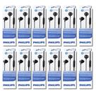 Kit 12 Fones de Ouvido com Microfone IntraAuricular Philips Preto TAUE101BK 00