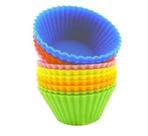 Kit 12 Formas Silicone Cupcake Muffins Queijadinha