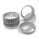 Kit 12 Formas Torta Crespa Fundo Falso Nº 9 Cm - ISAMAR