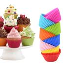 Kit 12 Forminhas Cupcake Em Silicone Petit Gateau Empada