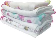 Kit 12 Fraldinhas De Boca - 30x30cm - Paninho De Boca Menina Kit 12 Fraldinhas De Boca - 30x30cm - Paninho De Boca Menina