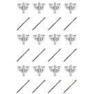 Kit 12 Garras Bumbo Cromado 12.1 + 12 Parafusos 110mm x 6mm Kit 12 Garras Bumbo Cromado 12.1 + 12 Parafusos 110mm x 6mm